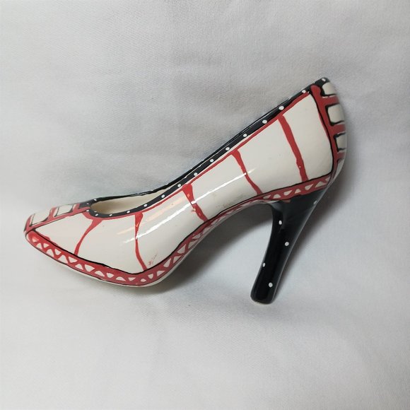 Vintage Robin Sterling Ceramic High Heel Pump Shoe - Picture 3 of 7